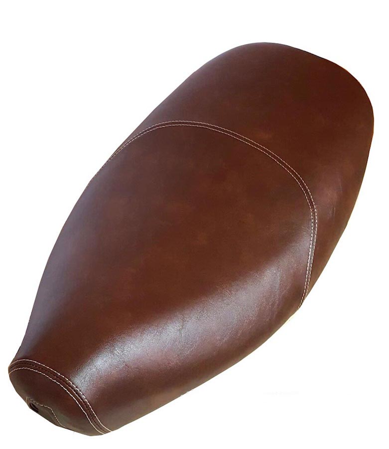 Vespa ET2 ET4 Distressed Whiskey Faux Leather Scooter Seat Cover